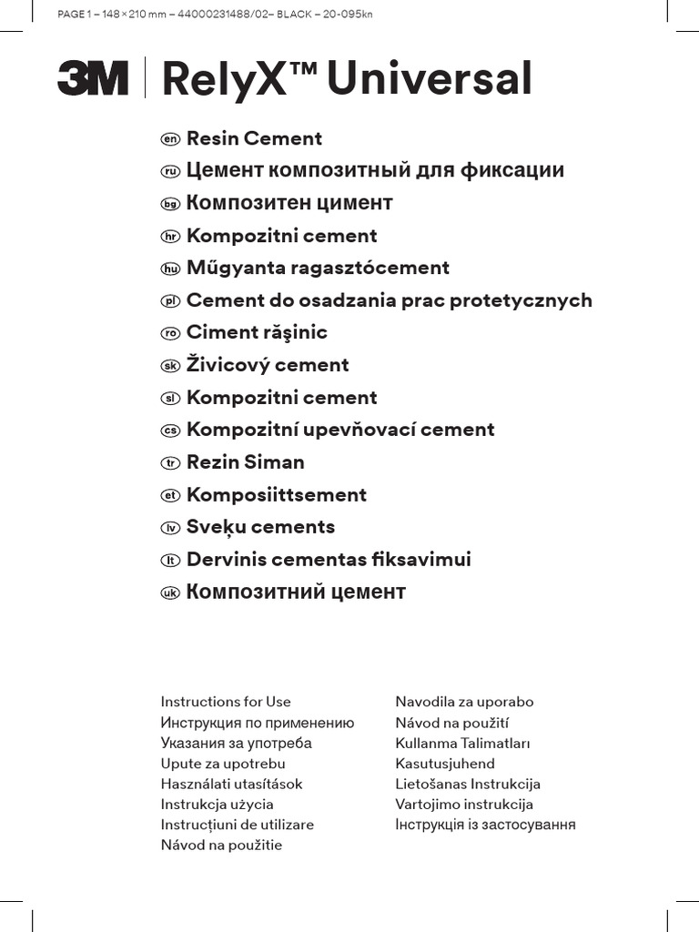 Relyx Universal | PDF | Materials