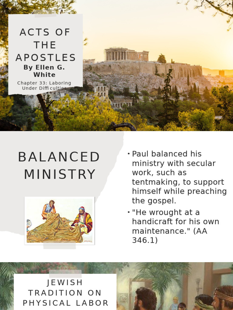 Paul's Example of Work in Ministry | PDF | Paul The Apostle | Religious ...