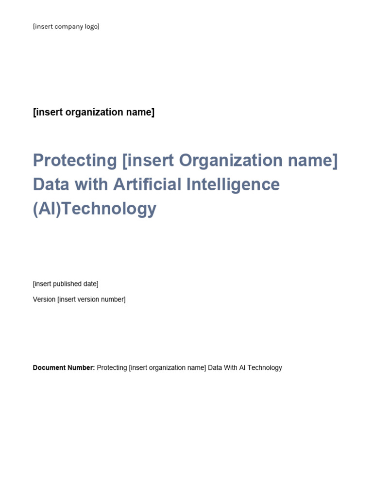 AI Data Protection Policy Guide | PDF | Artificial Intelligence ...
