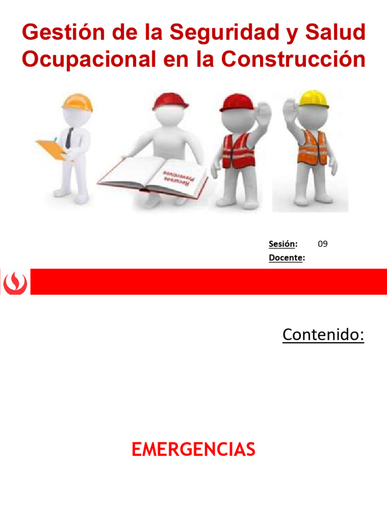 SEM 10 - Emergencias | PDF | Seguridad y salud ocupacional | Bombero