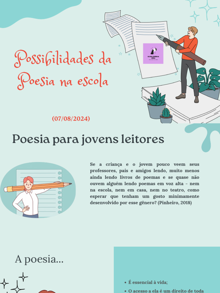 Poesia na EMEF Tharcilla Barbosa | PDF | Poesia | Conhecimento