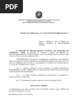 MANUAL DE ATOS DE REGISTRO DE EMPRESA INDIVIDUAL DE RESPONSABILIDADE LIMITADA – EIRELI