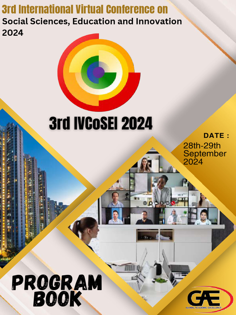 PROGRAMME BOOK V4 3rd IVCoSEI 2024 3dVI302AJW | PDF | Ethnography ...