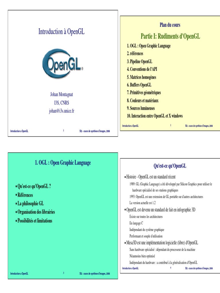 Introduction à OpenGL 4 | PDF | Infographie | Informatique