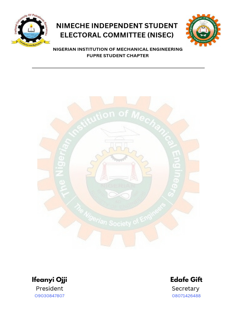 Nimeche Independent Student Electoral Committee (Nisec) - 20241002 ...