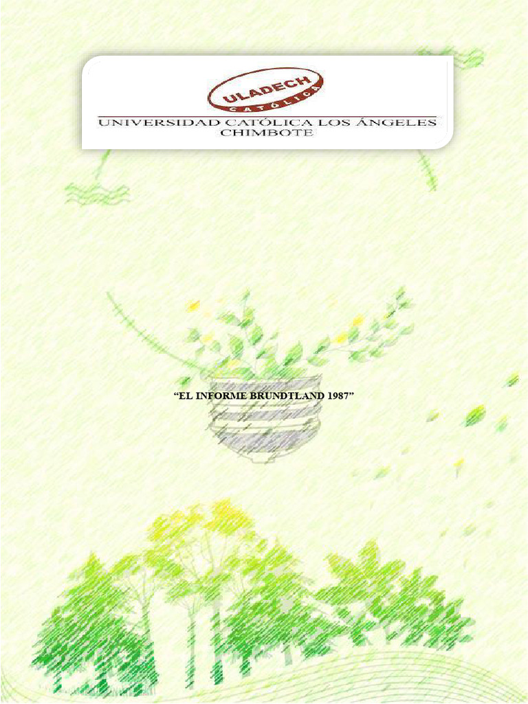 Informe Brundtland 1987 y Desarrollo Sostenible | PDF | Desarrollo ...