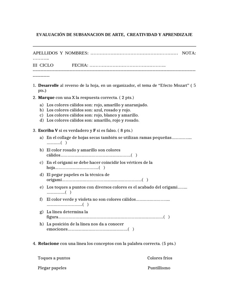 Arte, Creatividad y Aprendizaje Iii | PDF | Arte