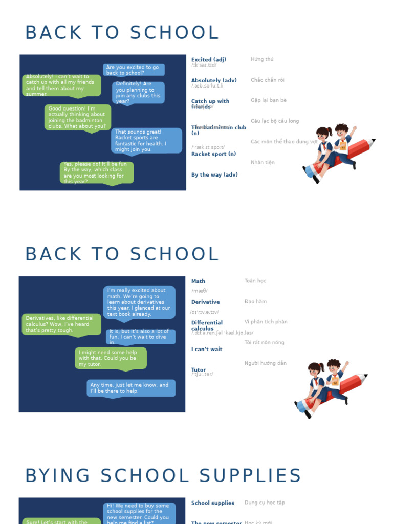 Conversation at School | PDF