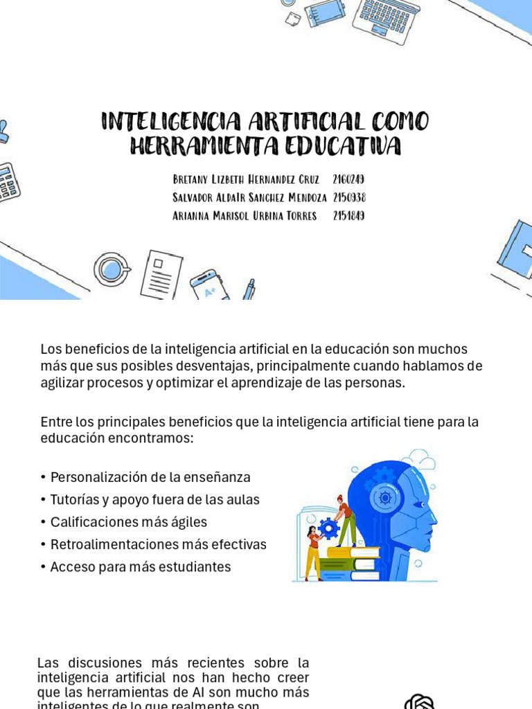 Beneficios de la IA en Educación | PDF | Inteligencia artificial ...