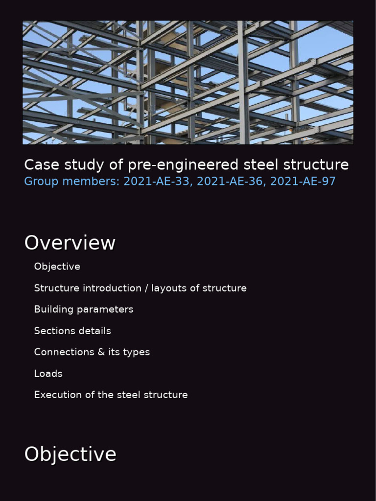 Pre-Engineered Steel Structure Case Study | PDF