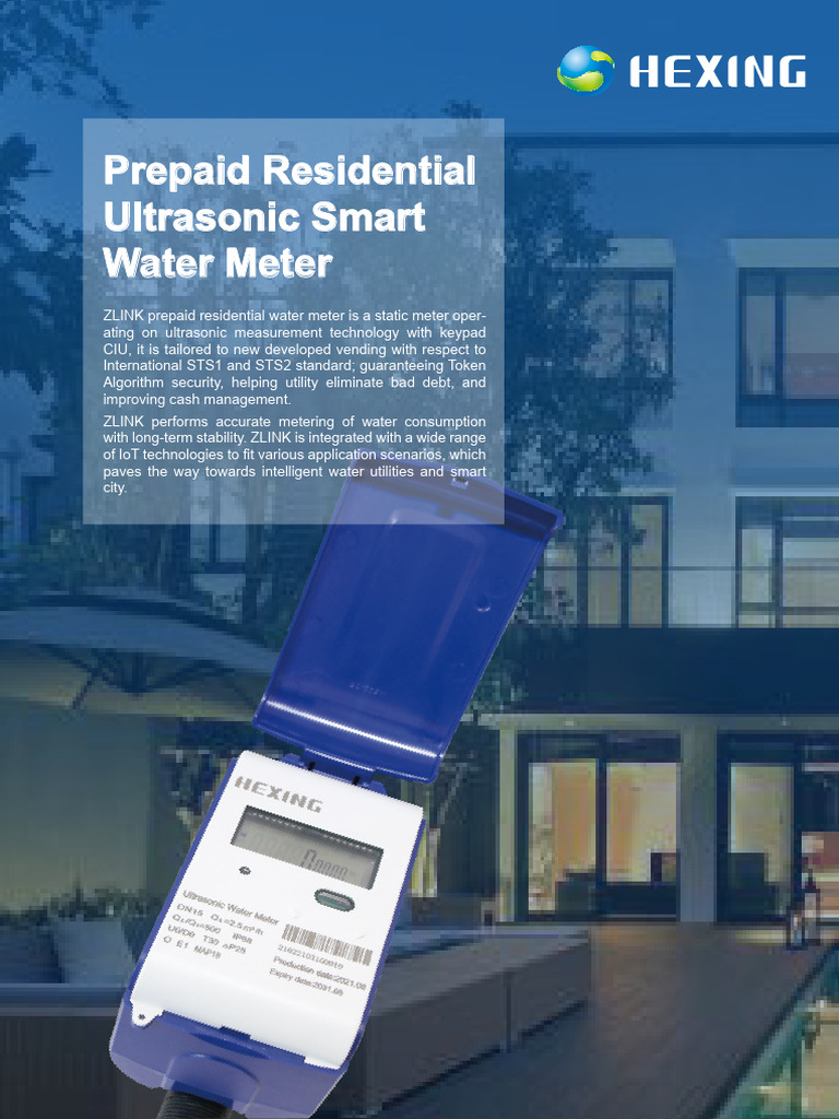 ZLINK Prepaid Water Meter Manual | PDF | Flow Measurement
