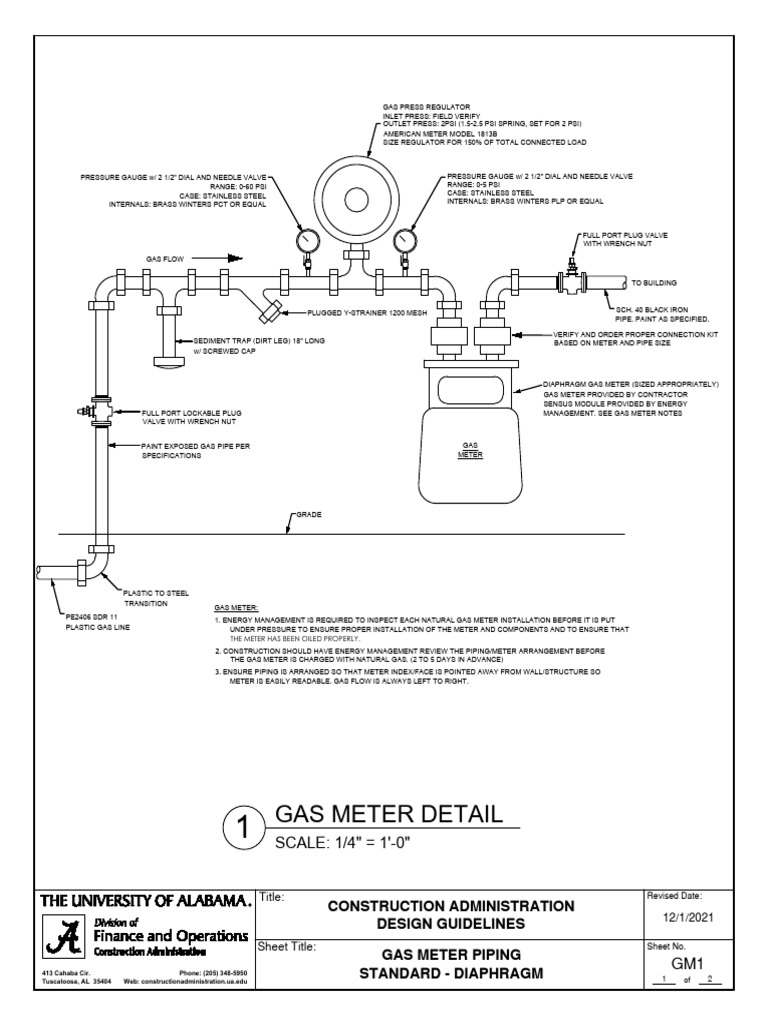 Gas Meter Installation Guidelines | PDF | Valve | Pipe (Fluid Conveyance)