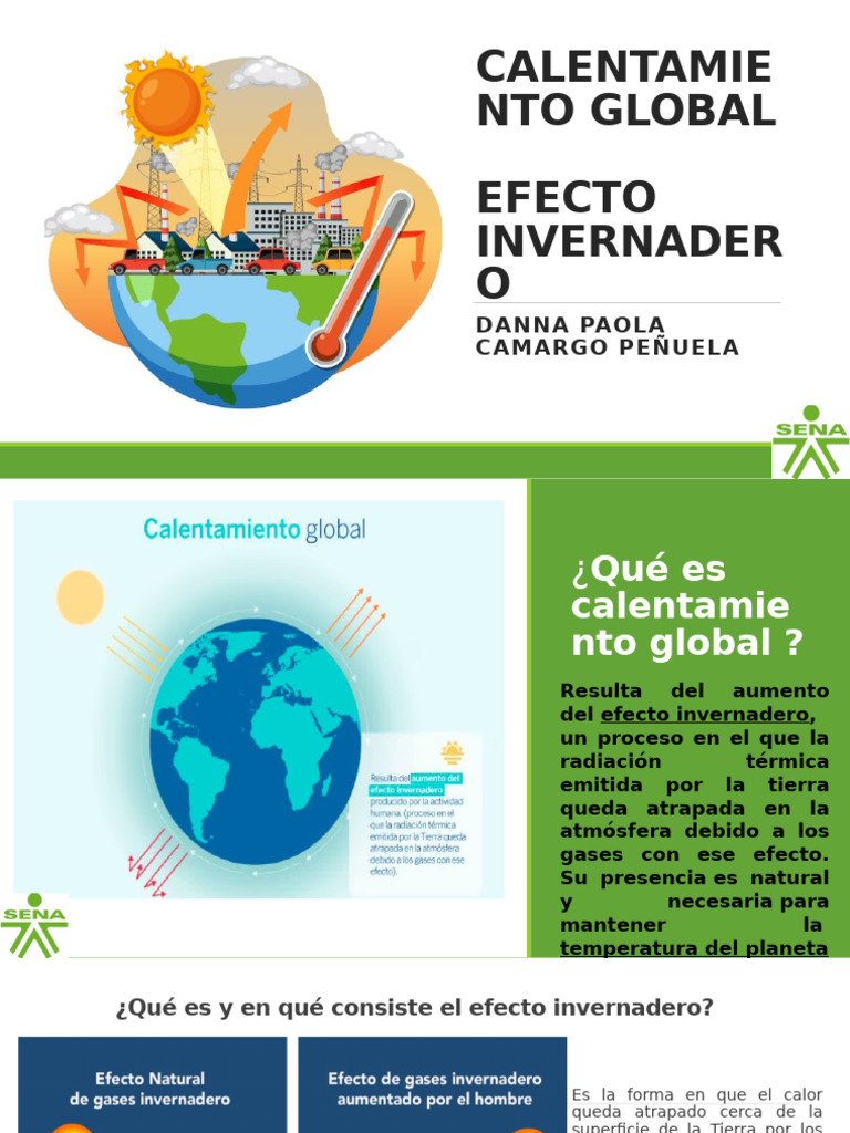 Calentamiento Global Efecto Invernadero - Danna Camargo | PDF | Gases ...
