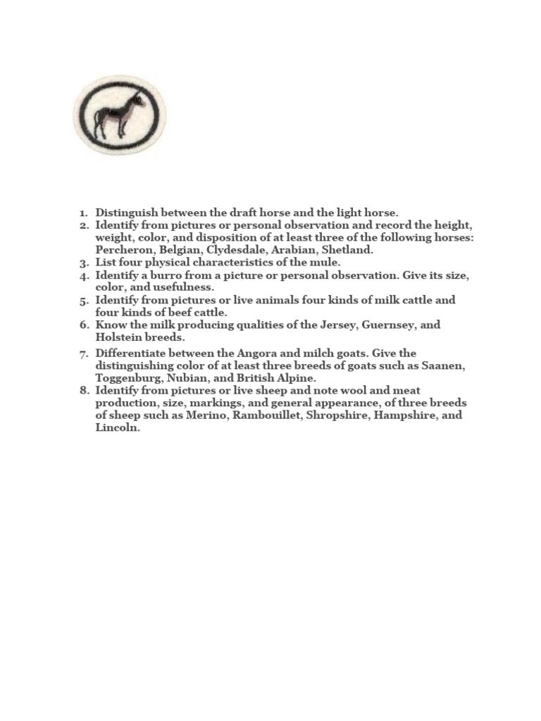 Livestock Identification Guide | PDF | Horses | Sheep