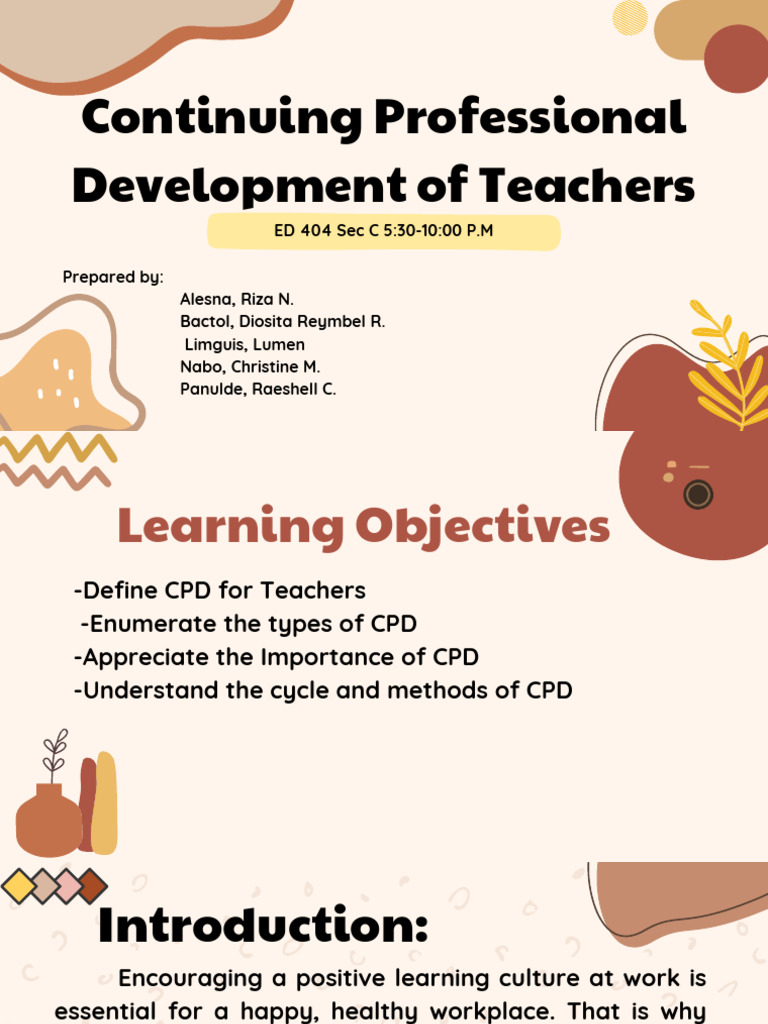 Continuing Professional Development of Teachers - 20231107 - 184447 ...