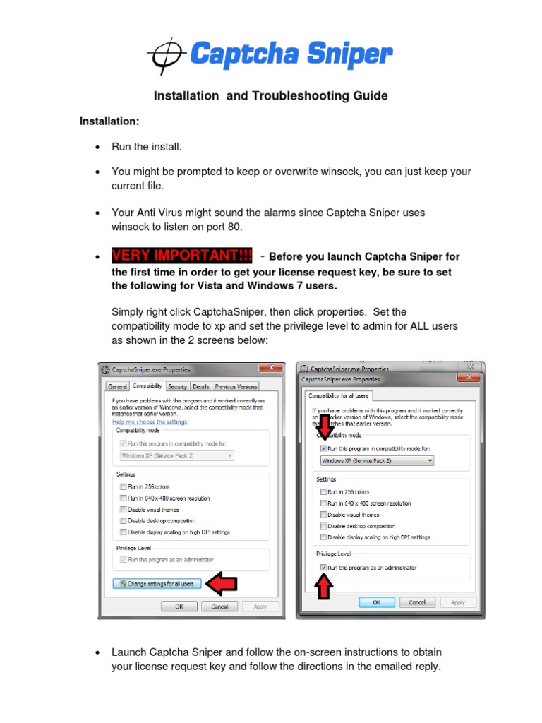 Captcha Sniper Setup and Troubleshooting Guide | PDF | Command Line ...
