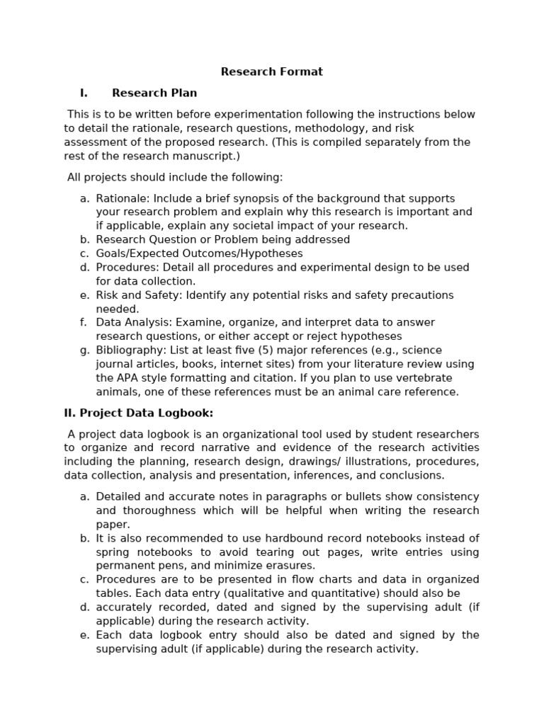 Research Format | PDF | Data | Hypothesis