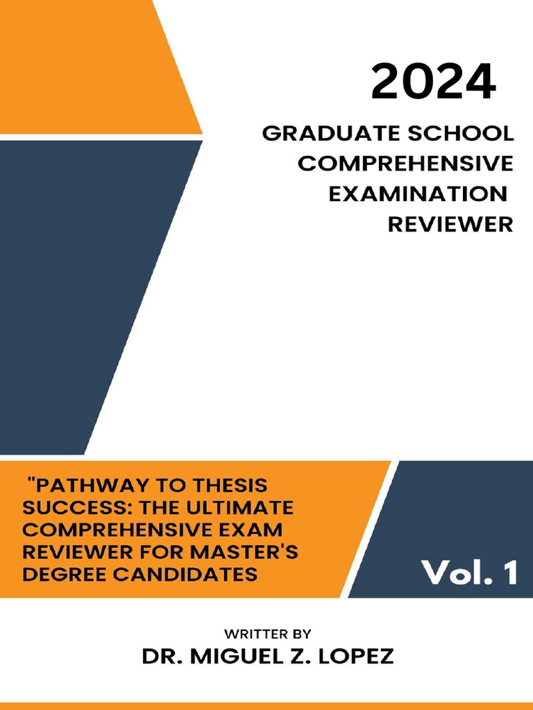 Comprehensive Exam Guide for Master's Students | PDF | Methodology ...