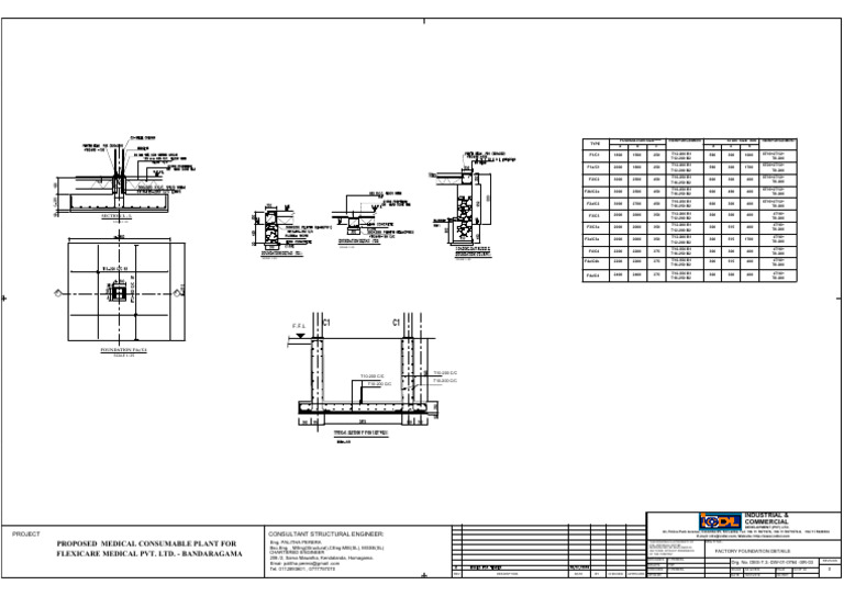Factory Foundation Engineering Diagram | PDF | Engineering | Complement ...
