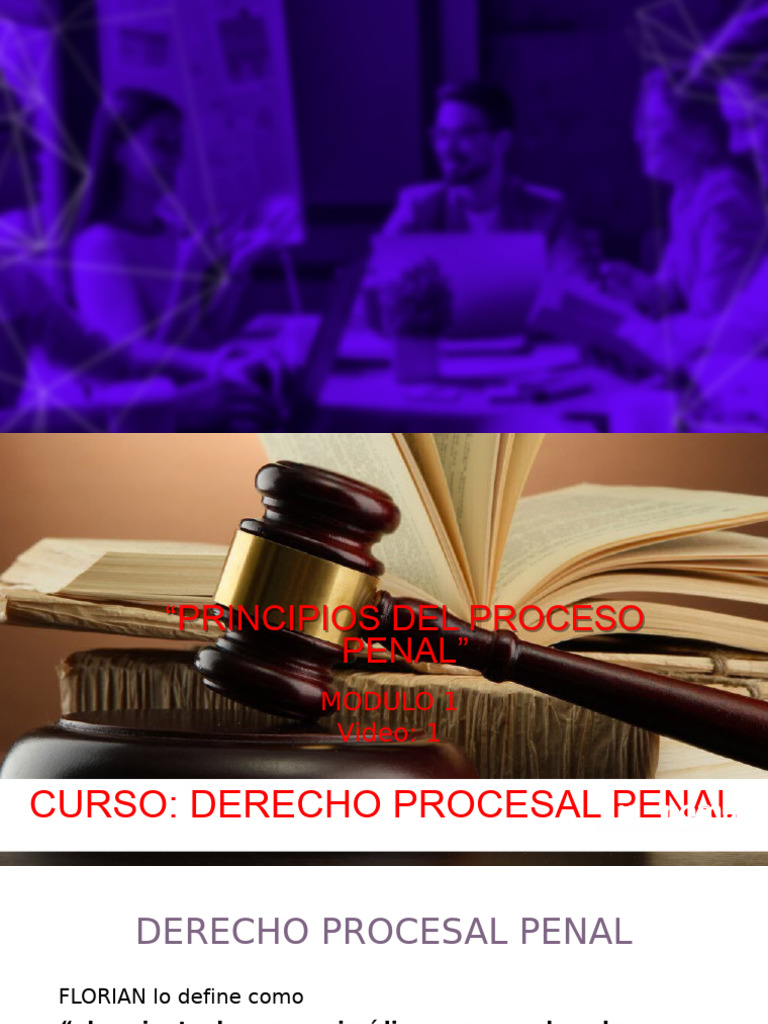 Principios del Proceso Penal en Derecho | PDF | Ley procesal | Debido ...