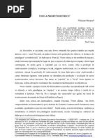 Todo a priori é histórico