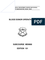 US Army Medical Course MD0868-101 - Blood Donor Operations II