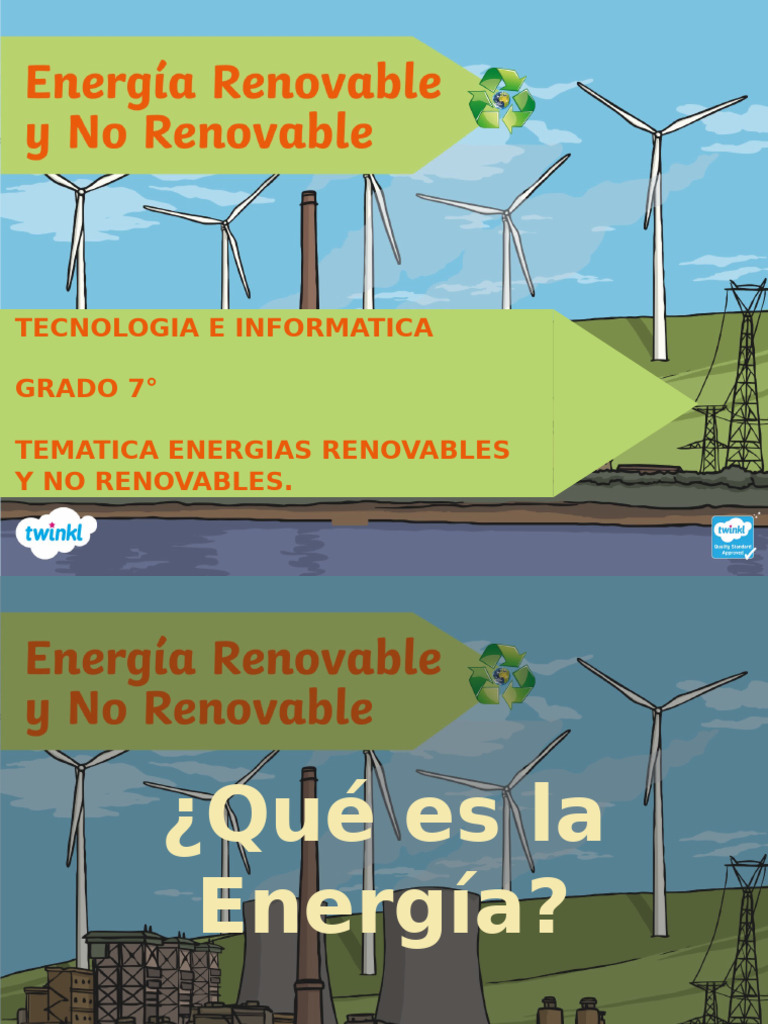 Energías Renovables y No Renovables | PDF | Energía renovable | Energía ...
