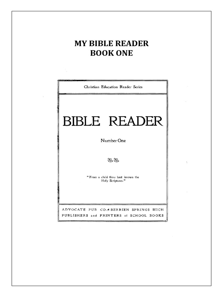 Bible reader 1 pdf bible faith