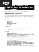 How To Setup FMCB v1.966 With OPL For MX4SIO exFAT | PDF | Usb Flash ...