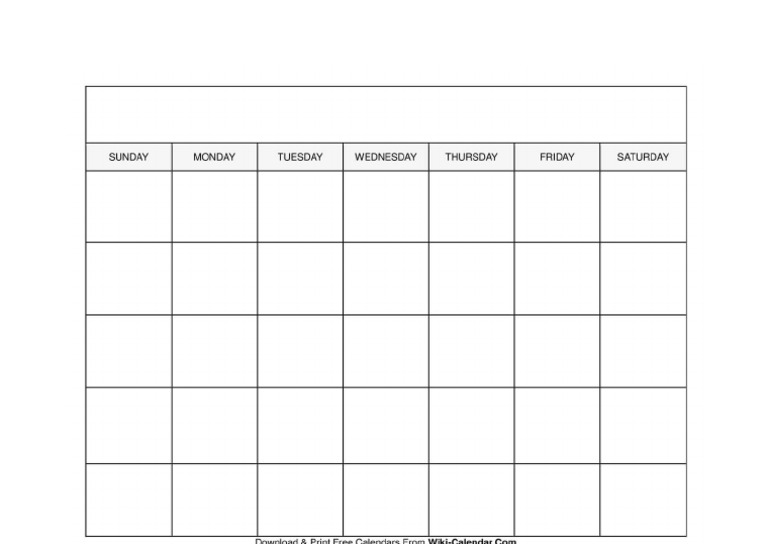 Blank Calandar | PDF