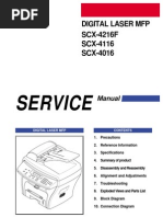 Service Manual For Samsung MFP SCX 4016F 4216F