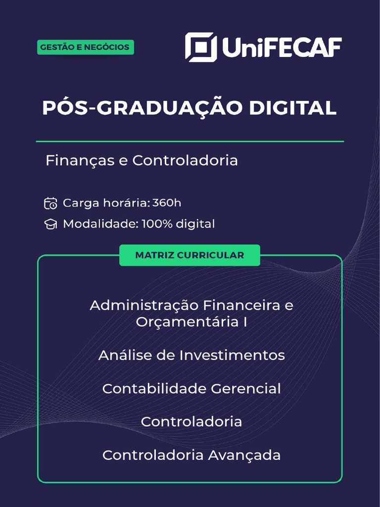 Jul - Matriz Pós - Gestão - Finanças e Controladoria - Jul23 | PDF ...