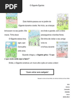 O Gigante Egoísta 2º ano