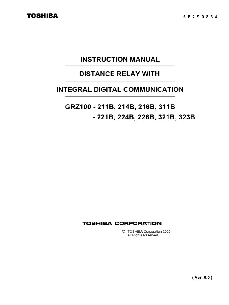 GRZ100 Distance Relay Manual | PDF | Relay | Programmable Logic Controller