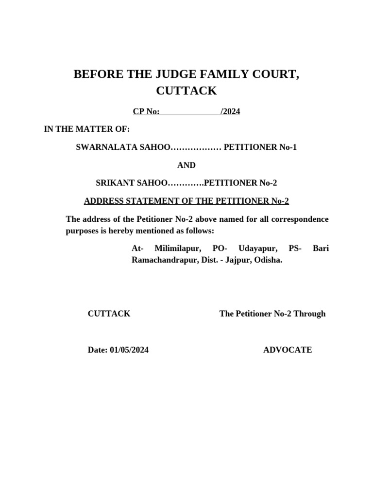Address Statement | PDF | Law