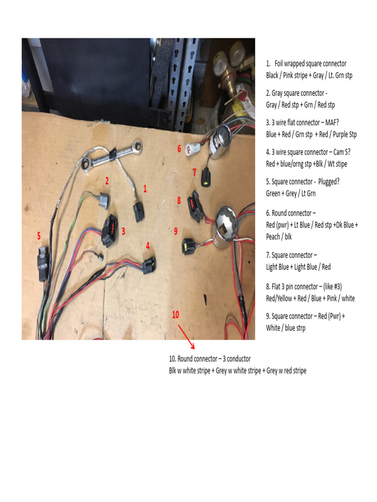 EngineWiringHarnessTop W WireColors Page2 | PDF