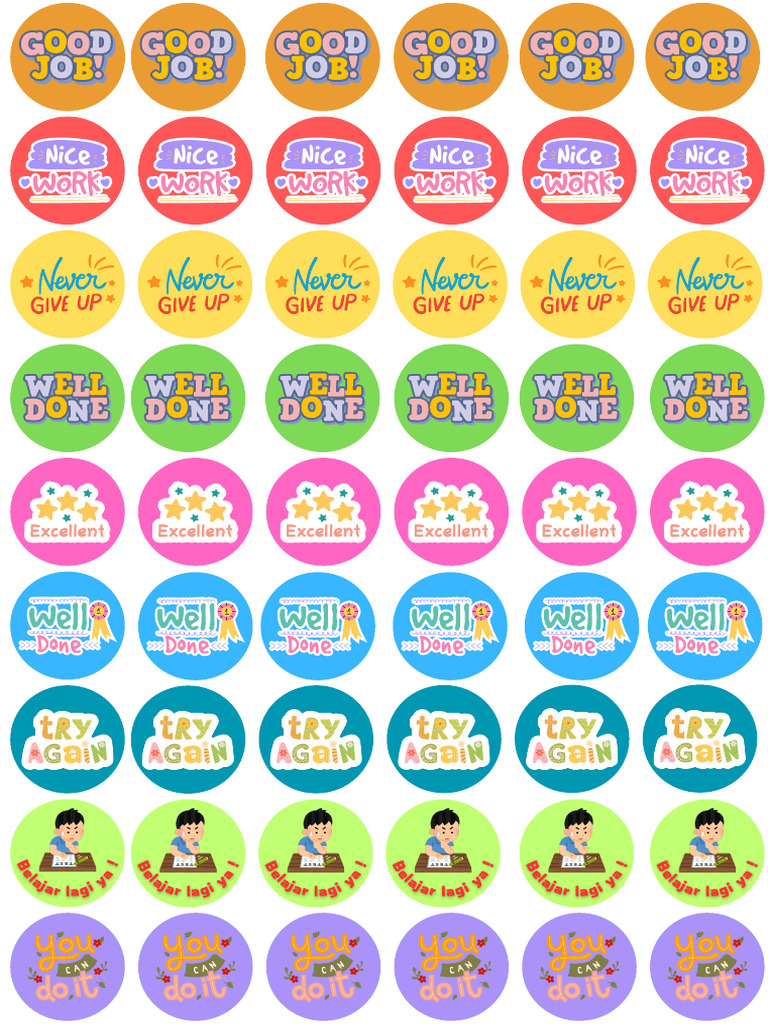 Sticer Penilaian Part 1 - 20240831 - 190012 - 0000 | PDF