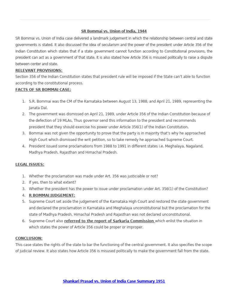 Constitution Law Case Laws Pdf Justice Crime Violence