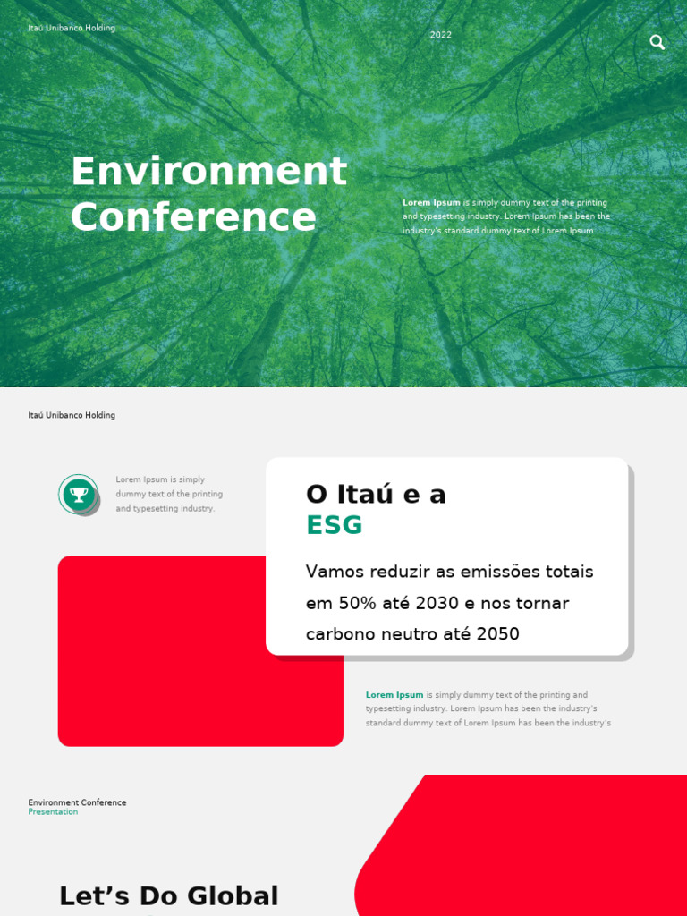 Itaú Unibanco 2022 Environment Conference | PDF | Environment | Economy ...