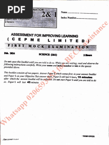 Cepme Mock, Int. Science Feb 24