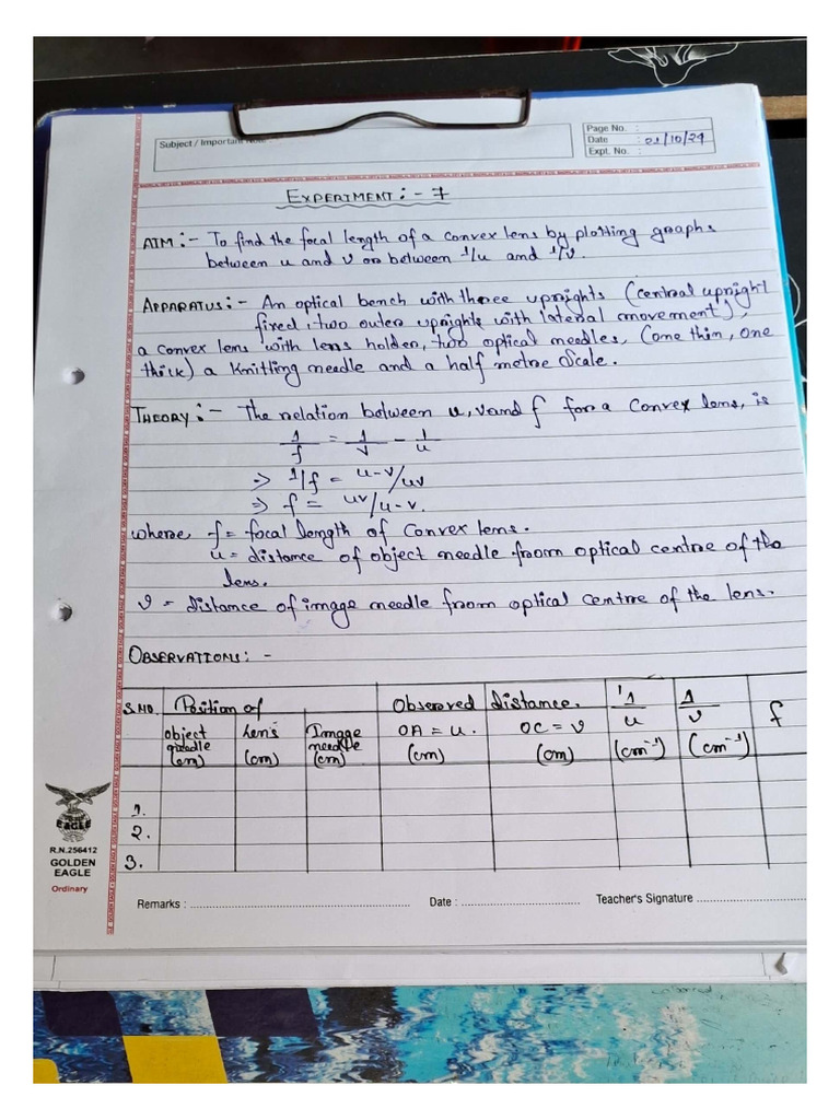 Physics Practical 7&8 | PDF