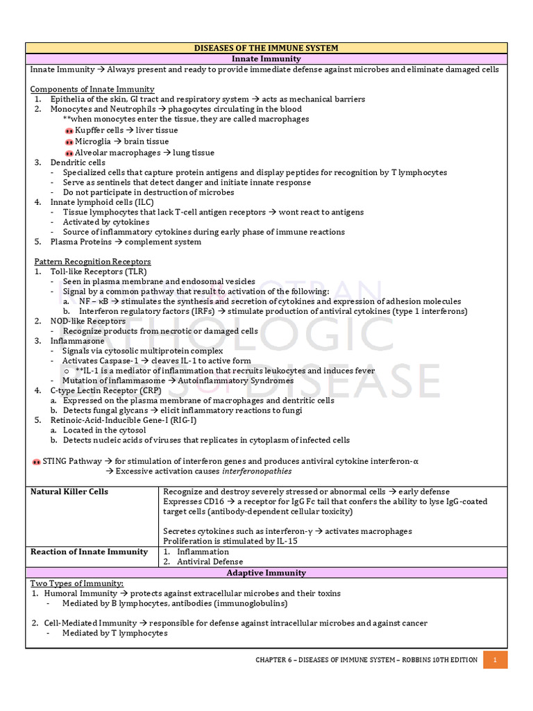 6 Immune System (SMF) | PDF | Immune Tolerance | Immune System