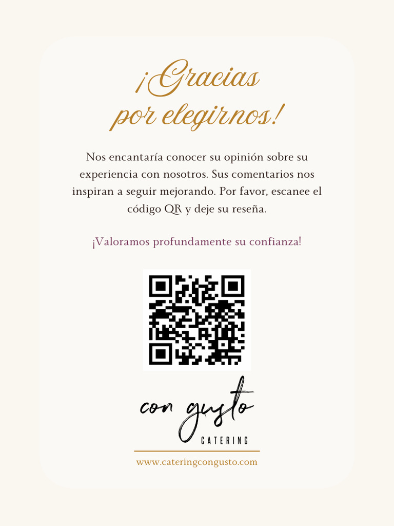 Deja tu reseña de Catering Con Gusto | PDF | Cocina, comidas y vino