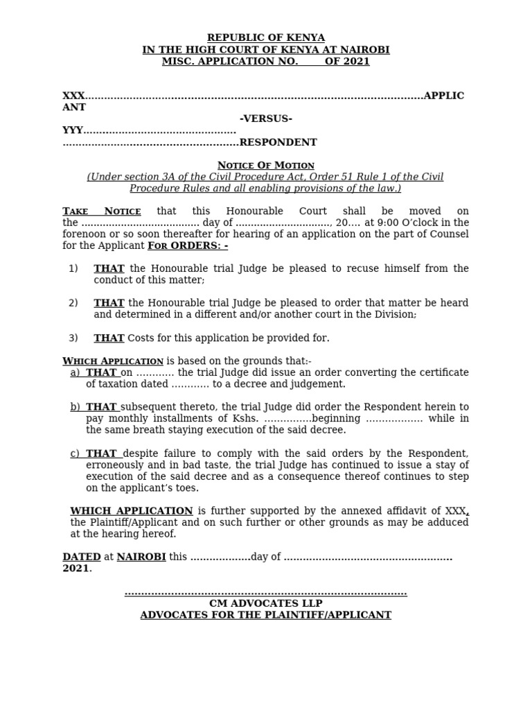 Application For Recusal of Judge Zlu9pu | PDF | Courts | Justice