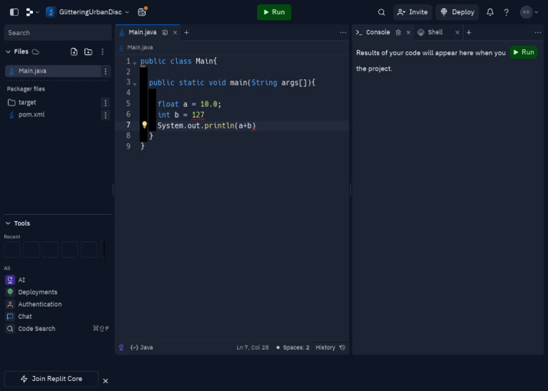 Java Tutorial on Replit | PDF
