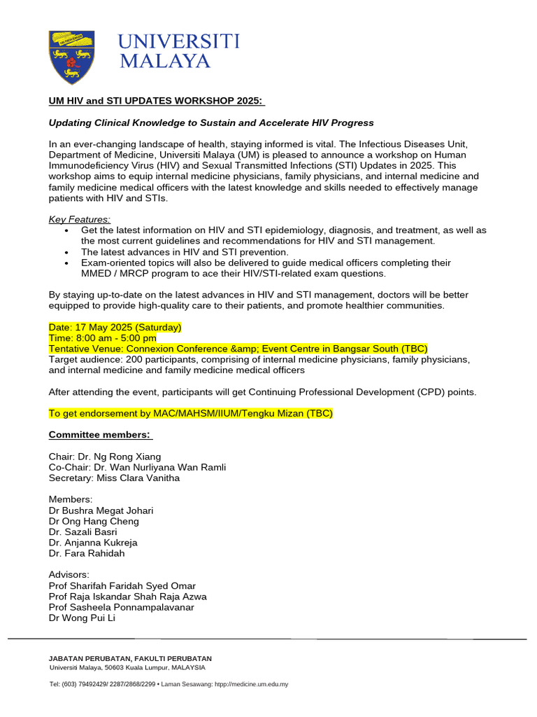 HIV STI Update 2025 | PDF | Sexually Transmitted Infection | Internal ...