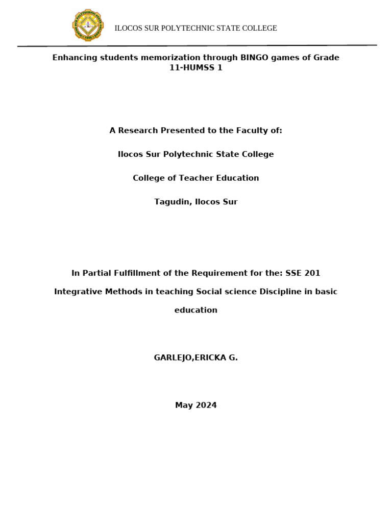 Action Research Ericka (FINAL) | PDF | Metacognition | Learning image.