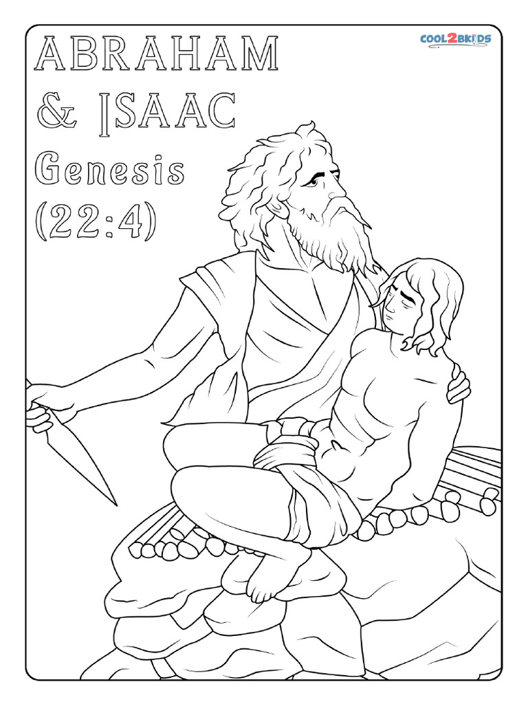 Abraham and Isaac Coloring Page | PDF