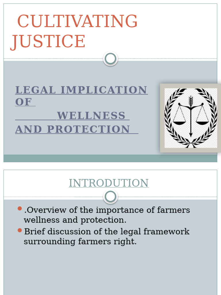 Farmers' Legal Rights & Wellness | PDF
