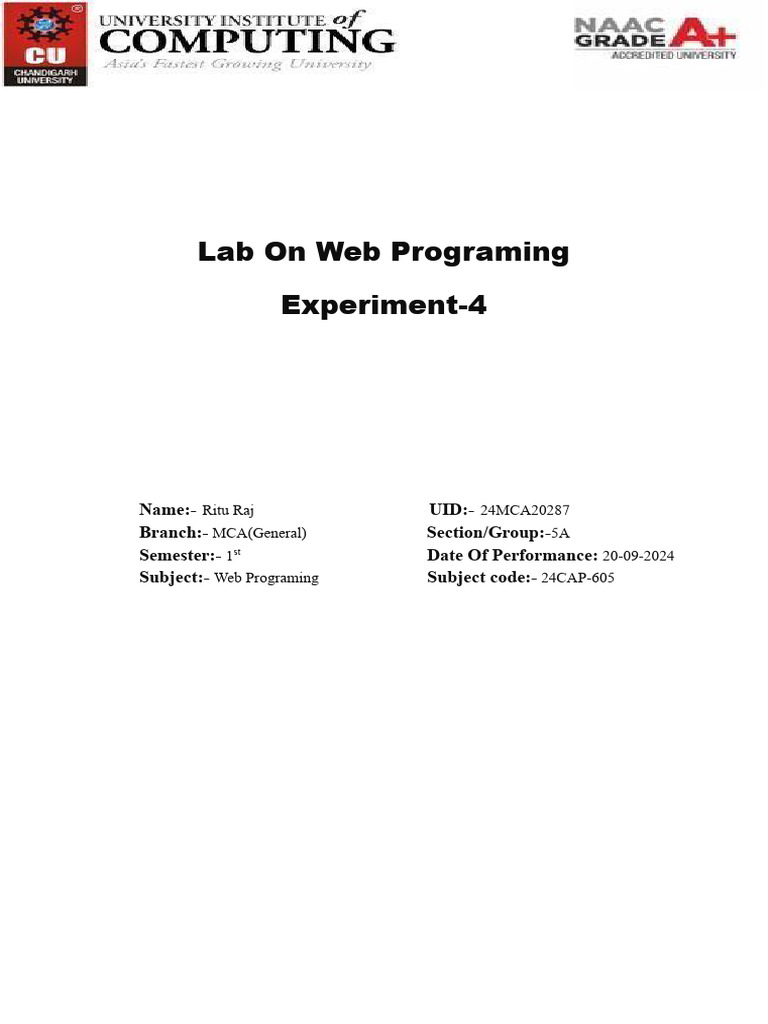 WEB4 | PDF | Html | World Wide Web